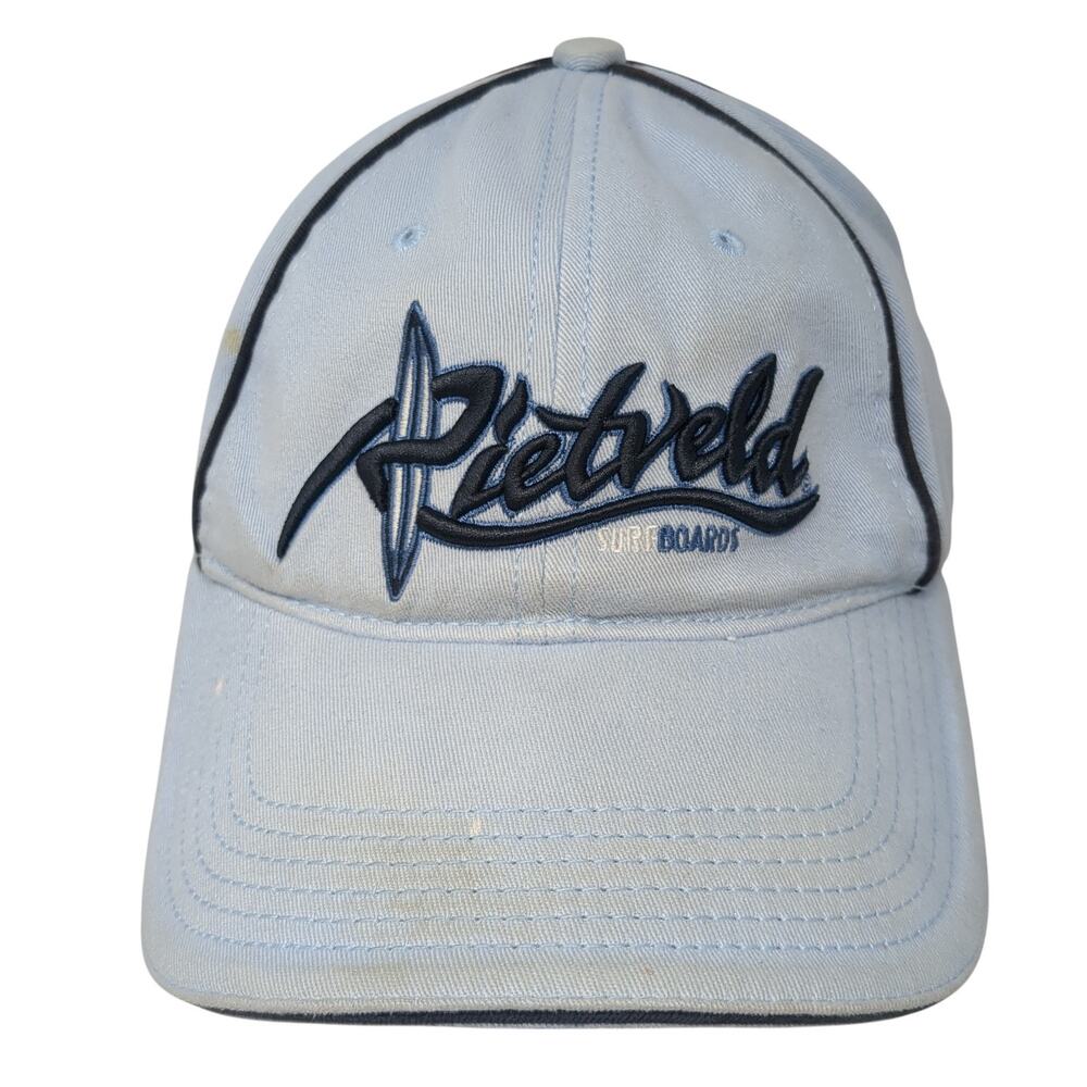 Rietveld Surf Boards Fitted Baseball Cap Blue One Size Embroidered Vented Holes